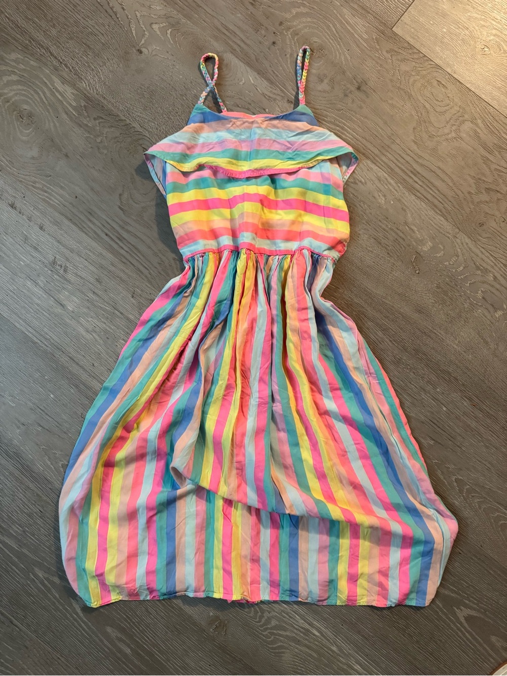 OshKosh B'gosh Girls' Striped Sundress in Pink, Yellow, Blue, Green